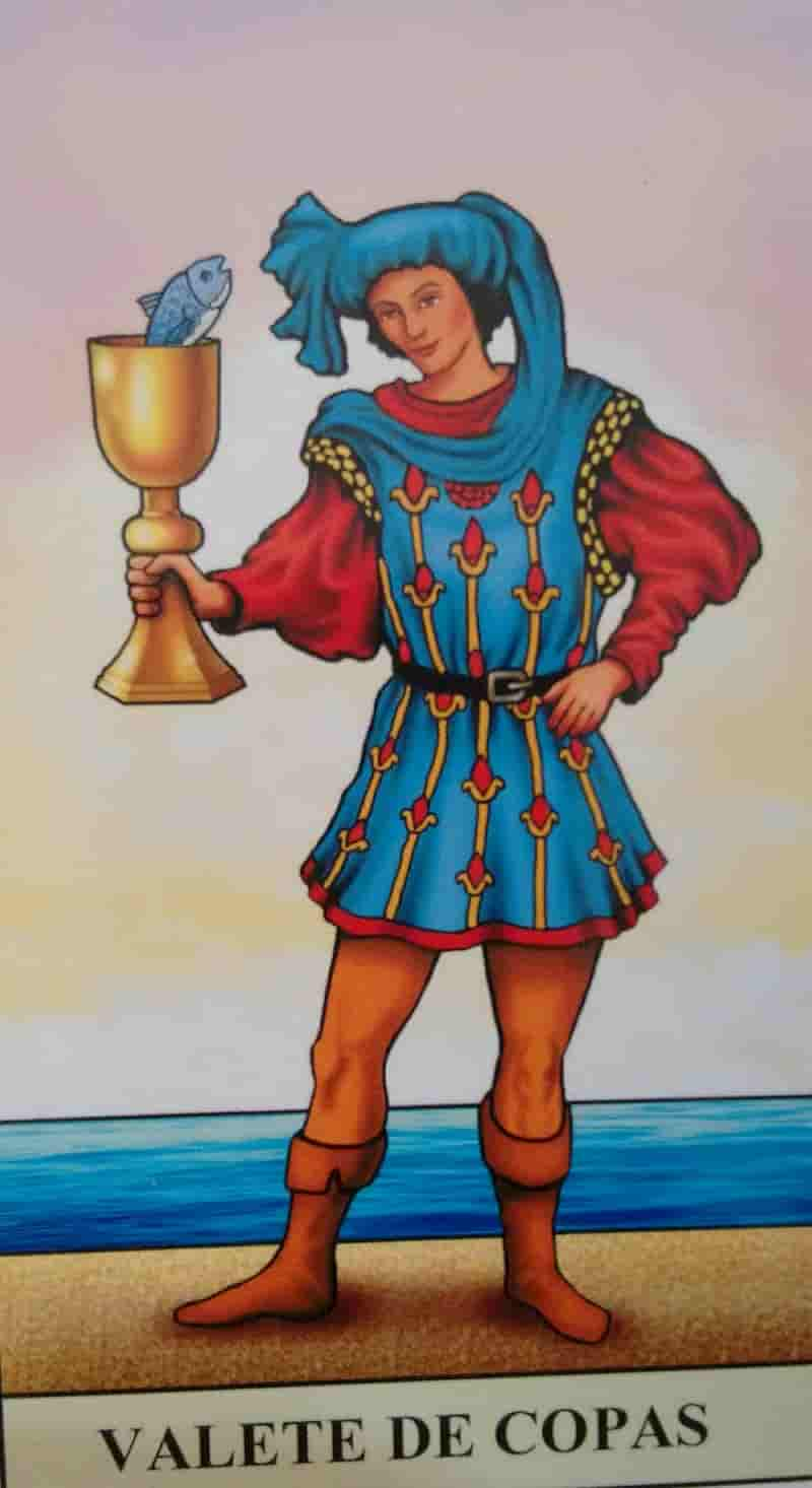 Pajem ou Valete de Copas Tarot 💖 Significado e conselho cartas